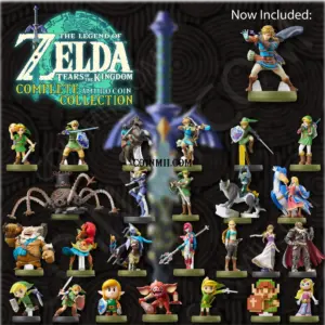 Zelda Tears of the Kingdom Amiibo Coin Collection - amiibo coins featuring iconic Zelda characters: Link, Zelda, Ganondorf.