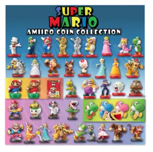 Super Mario Bros Amiibo Coin Collection (Bundle Builder) - Yoshi's Woolly World - CoinMii Custom Amiibo Coins