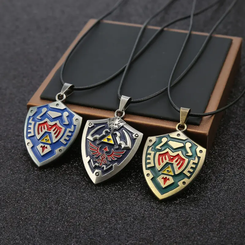 hylian shield Legend of Zelda Necklace Pendant hylian shield - Coinmii.com