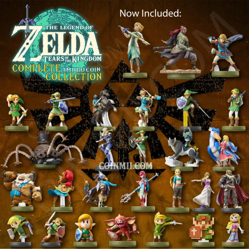 28 Coin "Value" Set - Legend of Zelda: Complete Amiibo Coin Collection