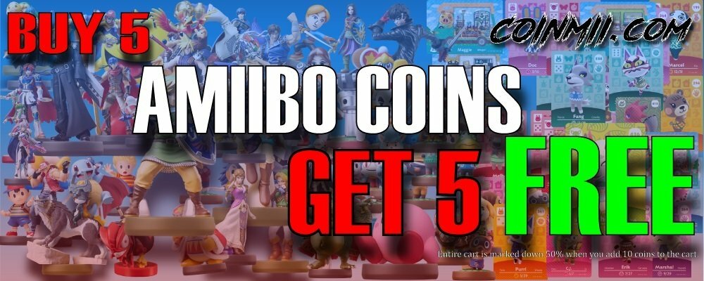 Buy 5 Amiibo Coins & Get 5 Free