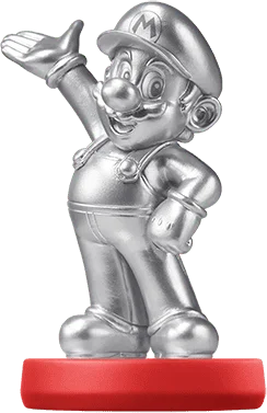 Mario – Silver Edition - Super Mario - CoinMii Custom Amiibo Coins
