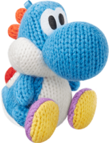  Light Blue Yarn Yoshi - Yoshi's Woolly World - CoinMii Custom Amiibo Coins 