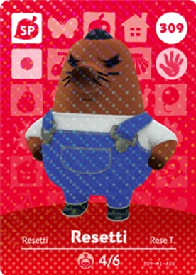  Resetti – Without Hat – Series 4 - Animal Crossing: Series 4 - CoinMii Custom Amiibo Coins 