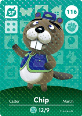 Chip – Series 2 - Animal Crossing: Series 2 - CoinMii Custom Amiibo Coins