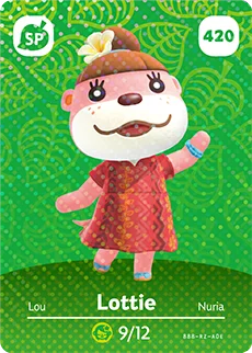 Lottie – Island – Series 5 - Animal Crossing: Series 5 - CoinMii Custom Amiibo Coins
