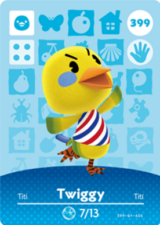  Twiggy – Series 4 - Animal Crossing: Series 4 - CoinMii Custom Amiibo Coins 