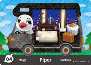  Piper – New Leaf – No. 4 - Animal Crossing: Welcome Amiibo - CoinMii Custom Amiibo Coins 