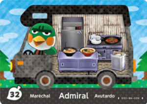 Admiral – New Leaf – No. 32 - Animal Crossing: Welcome Amiibo - CoinMii Custom Amiibo Coins