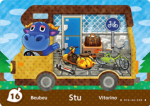  Stu – New Leaf – No. 16 - Animal Crossing: Welcome Amiibo - CoinMii Custom Amiibo Coins 