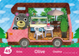  Olive – New Leaf – No. 45 - Animal Crossing: Welcome Amiibo - CoinMii Custom Amiibo Coins 