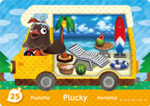  Plucky – New Leaf – No. 25 - Animal Crossing: Welcome Amiibo - CoinMii Custom Amiibo Coins 