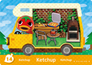 Ketchup – New Leaf – No. 14 - Animal Crossing: Welcome Amiibo - CoinMii Custom Amiibo Coins