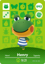  Henry – Series 1 - Animal Crossing: Series 1 - CoinMii Custom Amiibo Coins 
