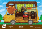  Billy – New Leaf – No. 20 - Animal Crossing: Welcome Amiibo - CoinMii Custom Amiibo Coins 