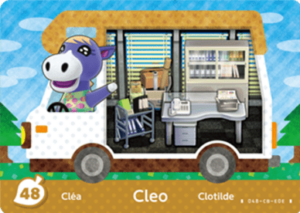 Cleo – New Leaf – No. 48 - Animal Crossing: Welcome Amiibo - CoinMii Custom Amiibo Coins