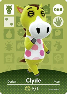 Clyde – Series 1 - Animal Crossing: Series 1 - CoinMii Custom Amiibo Coins