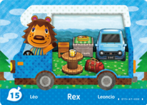 Rex – New Leaf – No. 15 - Animal Crossing: Welcome Amiibo - CoinMii Custom Amiibo Coins 