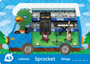  Sprocket – New Leaf – No. 43 - Animal Crossing: Welcome Amiibo - CoinMii Custom Amiibo Coins 