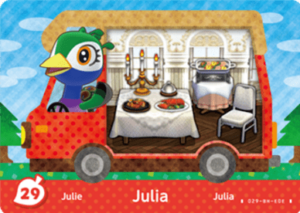 Julia – New Leaf – No. 29 - Animal Crossing: Welcome Amiibo - CoinMii Custom Amiibo Coins
