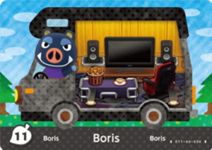 Boris – New Leaf – No. 11 - Animal Crossing: Welcome Amiibo - CoinMii Custom Amiibo Coins