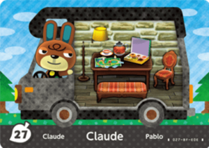 Claude – New Leaf – No. 27 - Animal Crossing: Welcome Amiibo - CoinMii Custom Amiibo Coins