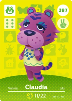 Claudia – Series 3 - Animal Crossing: Series 3 - CoinMii Custom Amiibo Coins