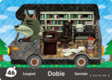  Dobie – New Leaf – No. 46 - Animal Crossing: Welcome Amiibo - CoinMii Custom Amiibo Coins 