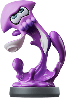 Inkling Squid – Neon Purple – Splatoon - Splatoon - CoinMii Custom Amiibo Coins