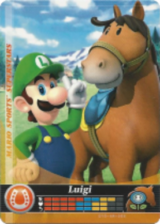  Luigi – Horse Racing - Mario Sports Superstars - CoinMii Custom Amiibo Coins 