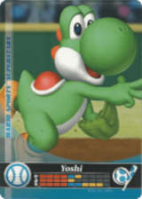  Yoshi – Baseball - Mario Sports Superstars - CoinMii Custom Amiibo Coins 
