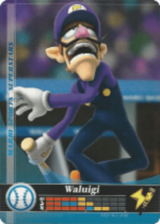  Waluigi – Baseball - Mario Sports Superstars - CoinMii Custom Amiibo Coins 