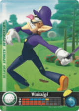  Waluigi – Golf - Mario Sports Superstars - CoinMii Custom Amiibo Coins 