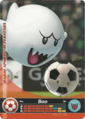 Boo – Soccer - Mario Sports Superstars - CoinMii Custom Amiibo Coins