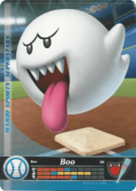 Boo – Baseball - Mario Sports Superstars - CoinMii Custom Amiibo Coins