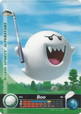 Boo – Golf - Mario Sports Superstars - CoinMii Custom Amiibo Coins