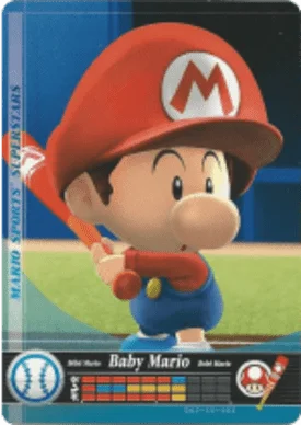 Baby Mario – Baseball - Mario Sports Superstars - CoinMii Custom Amiibo Coins