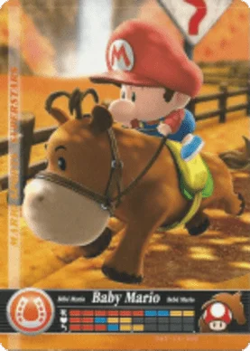 Baby Mario – Horse Racing - Mario Sports Superstars - CoinMii Custom Amiibo Coins