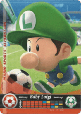 Baby Luigi – Soccer - Mario Sports Superstars - CoinMii Custom Amiibo Coins