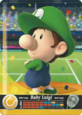 Baby Luigi – Tennis - Mario Sports Superstars - CoinMii Custom Amiibo Coins