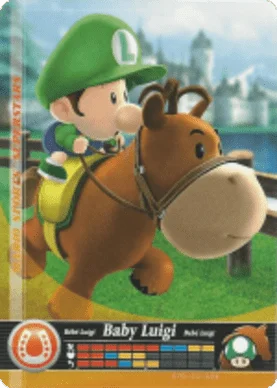 Baby Luigi – Horse Racing - Mario Sports Superstars - CoinMii Custom Amiibo Coins