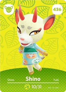 Shino – Series 5 - Animal Crossing: Series 5 - CoinMii Custom Amiibo Coins