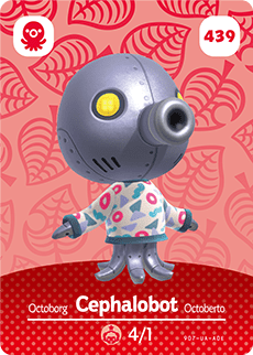 Cephalobot – Series 5 - Animal Crossing: Series 5 - CoinMii Custom Amiibo Coins