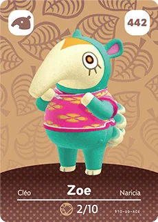 Zoe – Series 5 - Animal Crossing: Series 5 - CoinMii Custom Amiibo Coins