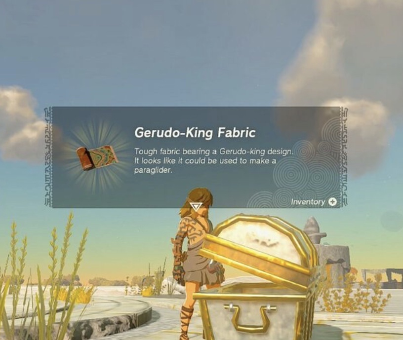 Ganondorf and Zelda Paraglider Fabrics from unreleased amiibo