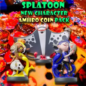new splatoon figures big man frye and shiver amiibo coins