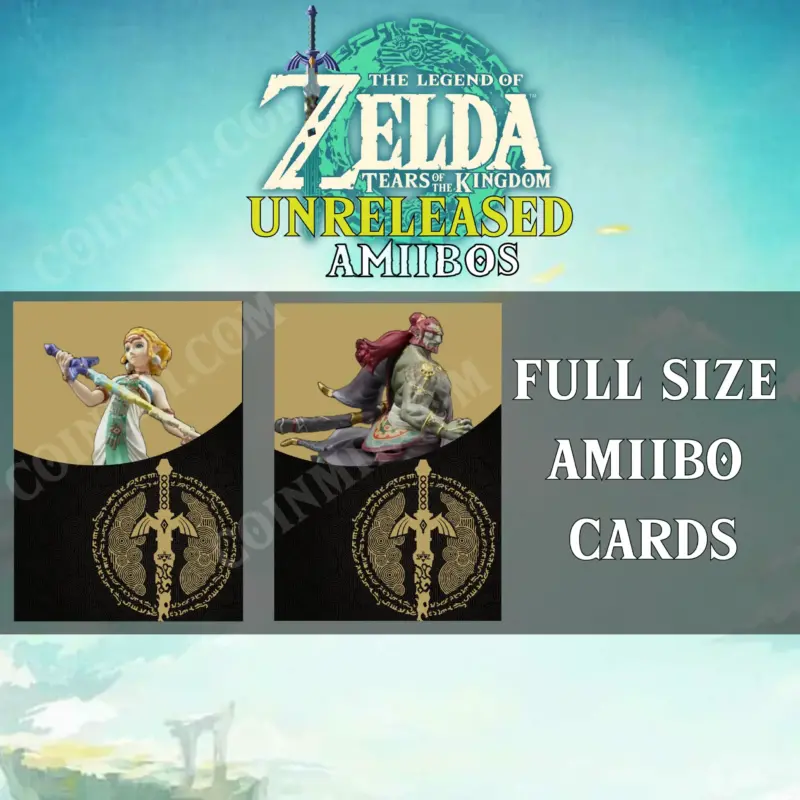 unreleased zelda cards Unreleased Princess Zelda and Ganondorf amiibo card art from coinmii.com